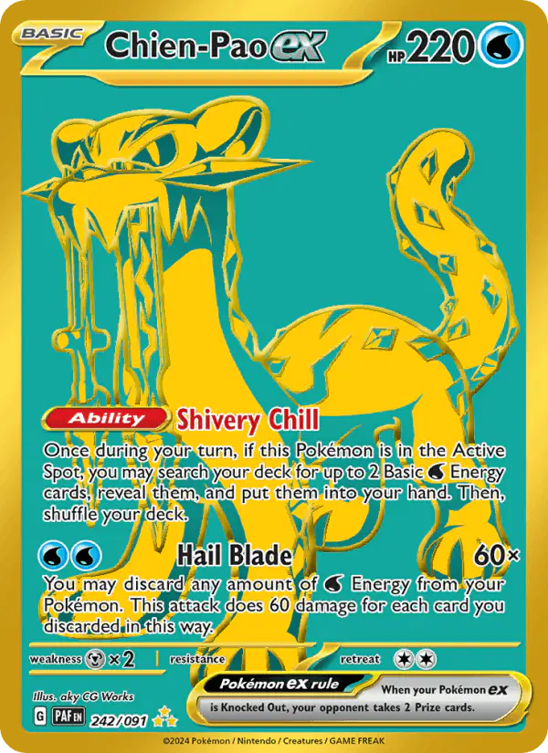 Carta Chien-Pao ex 242/091 de Paldean Fates
