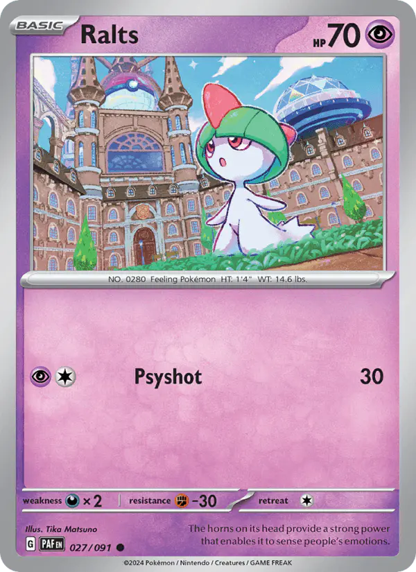 Carta Ralts 027/091 de Paldean Fates