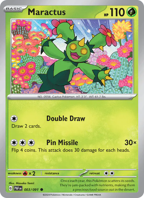 Carta Maractus 003/091 de Paldean Fates