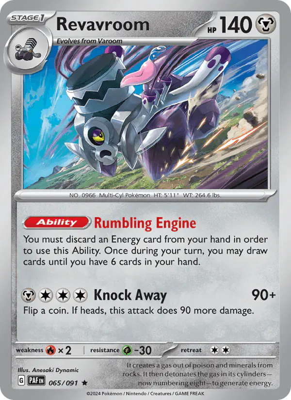 Carta Revavroom 065/091 de Paldean Fates