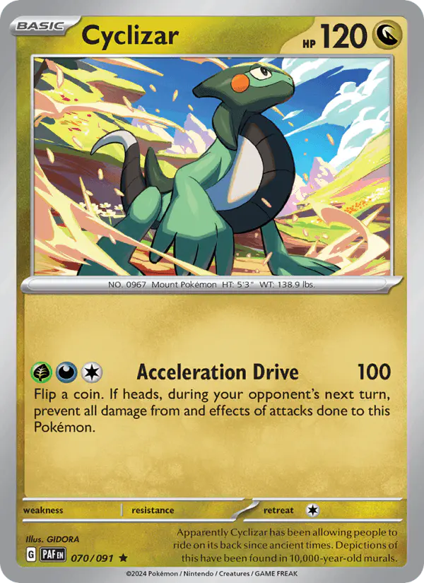 Carta Cyclizar 070/091 de Paldean Fates