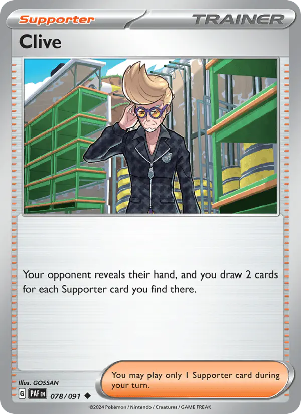 Carta Clive 078/091 de Paldean Fates