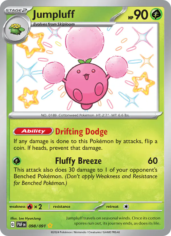Carta Jumpluff 098/091 de Paldean Fates
