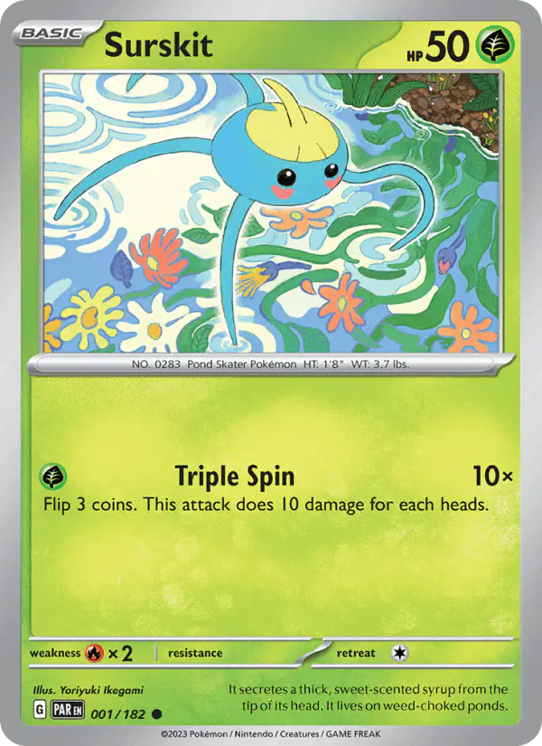 Carta Surskit 001/182 de Paradox Rift