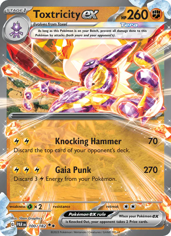 Carta Toxtricity ex 100/182 de Paradox Rift