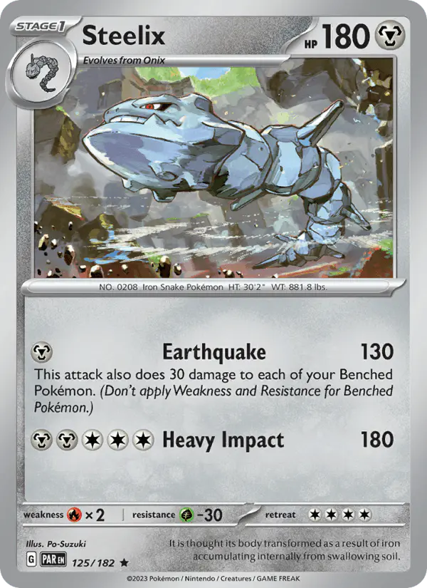 Carta Steelix 125/182 de Paradox Rift