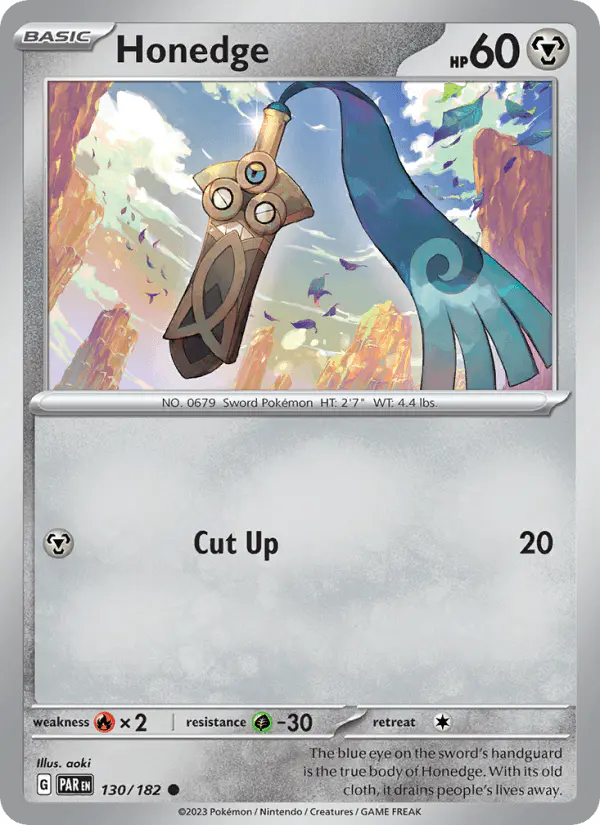 Carta Honedge 130/182 de Paradox Rift