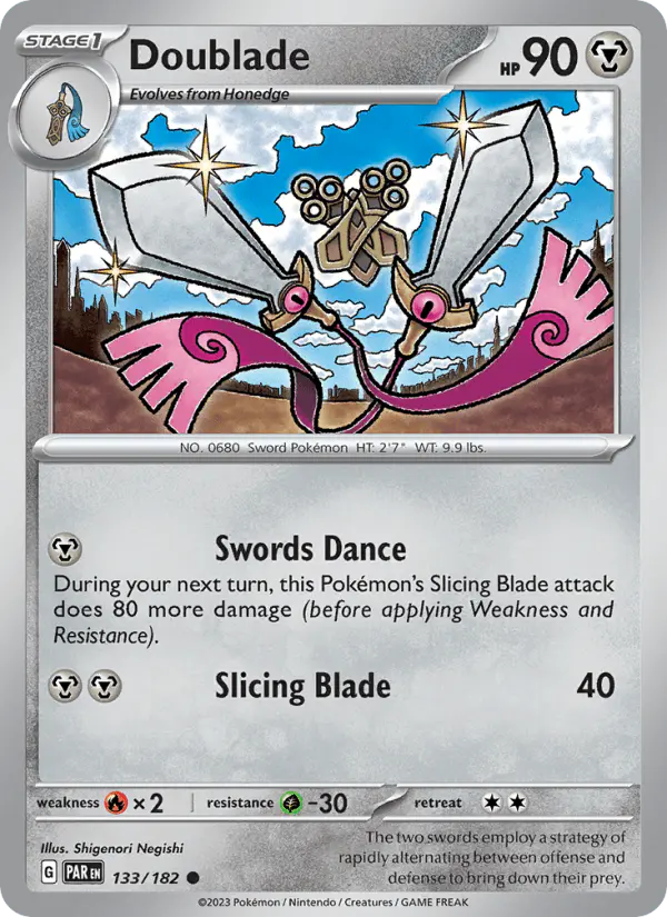 Carta Doublade 133/182 de Paradox Rift