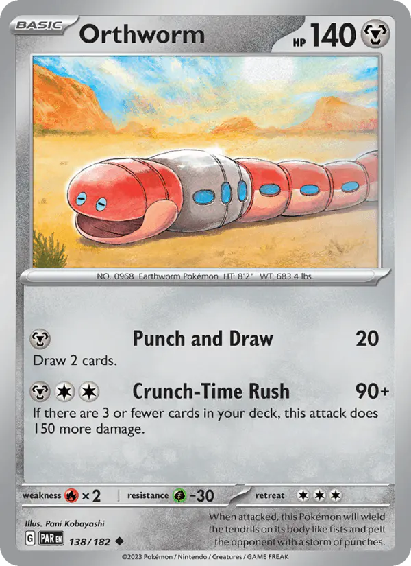 Carta Orthworm 138/182 de Paradox Rift