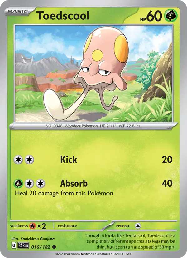 Carta Toedscool 016/182 de Paradox Rift
