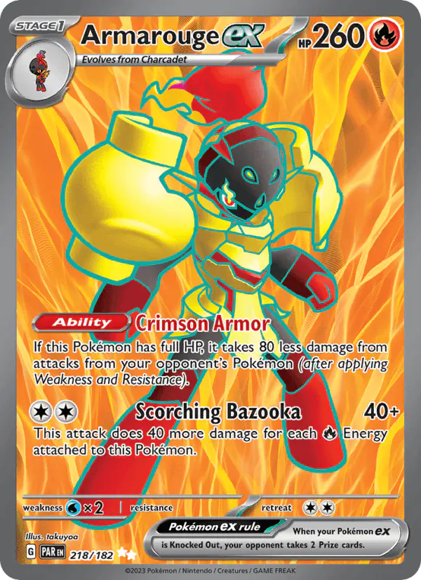 Carta Armarouge ex 218/182 de Paradox Rift