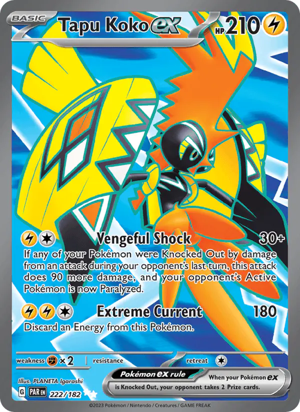 Carta Tapu Koko ex 222/182 de Paradox Rift