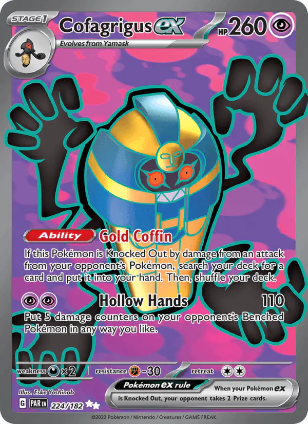 Carta Cofagrigus ex 224/182 de Paradox Rift