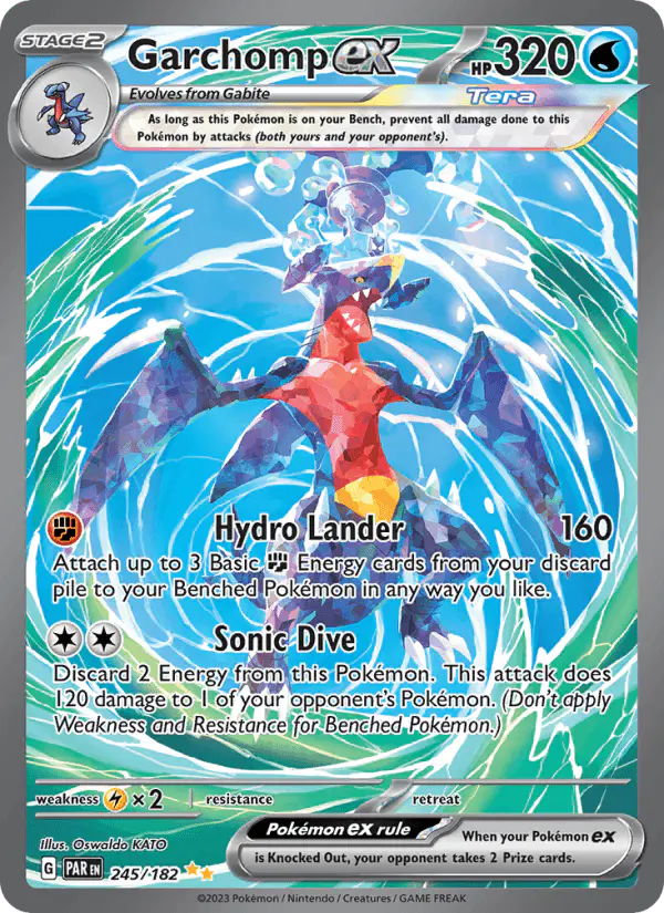 Carta Garchomp ex 245/182 de Paradox Rift