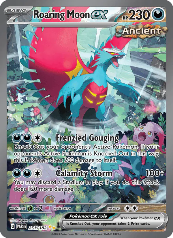 Carta Roaring Moon ex 251/182 de Paradox Rift