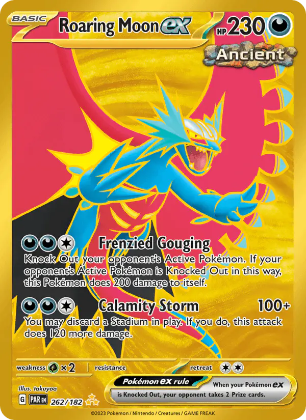 Carta Roaring Moon ex 262/182 de Paradox Rift
