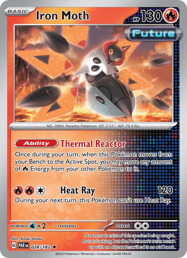 Carta Iron Moth 028/182 de Paradox Rift