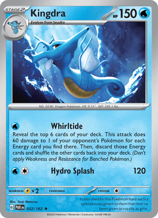 Carta Kingdra 032/182 de Paradox Rift