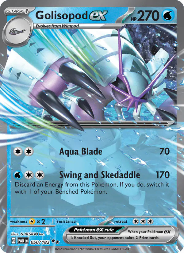 Carta Golisopod ex 050/182 de Paradox Rift