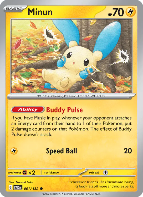 Carta Minun 061/182 de Paradox Rift