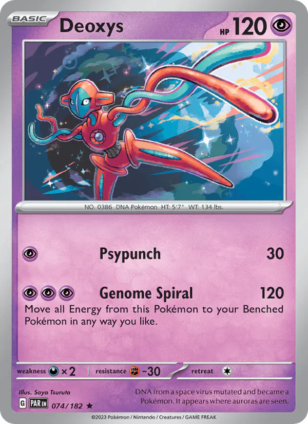 Carta Deoxys 074/182 de Paradox Rift