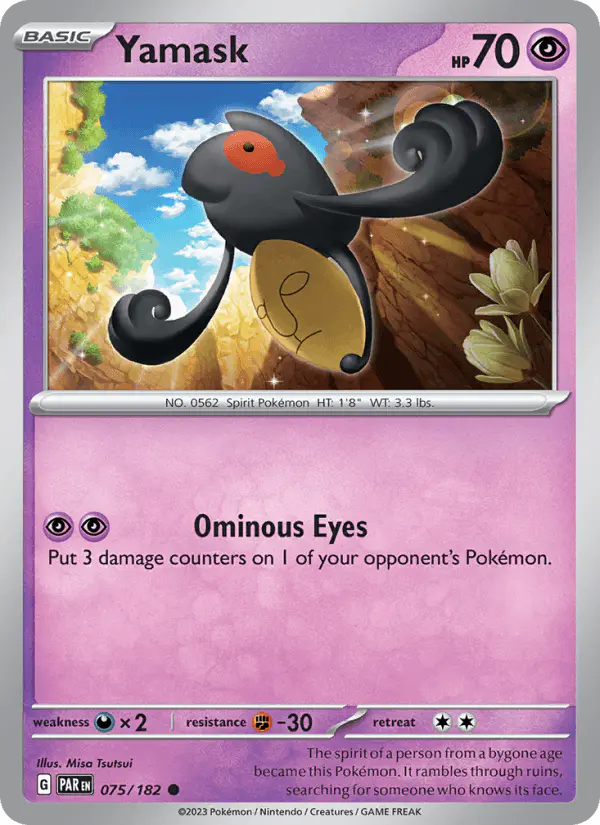 Carta Yamask 075/182 de Paradox Rift