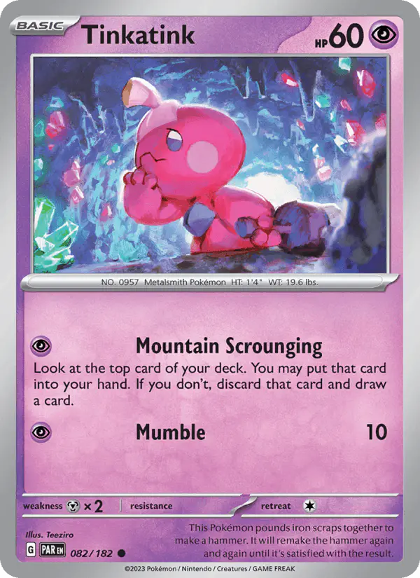 Carta Tinkatink 082/182 de Paradox Rift