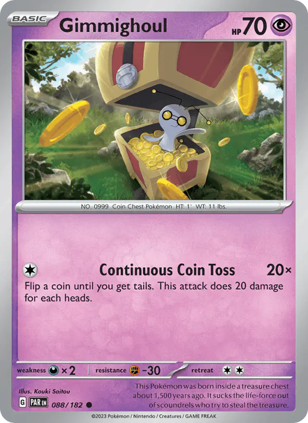 Carta Gimmighoul 088/182 de Paradox Rift
