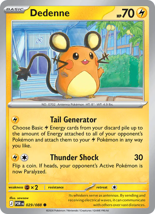 Carta Dedenne 029/088 de Perfect Order