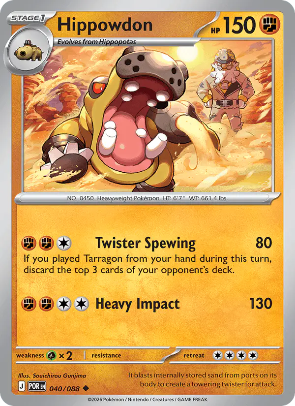 Carta Hippowdon 040/088 de Perfect Order