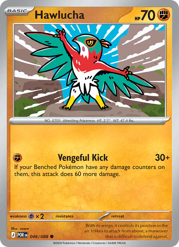 Carta Hawlucha 046/088 de Perfect Order
