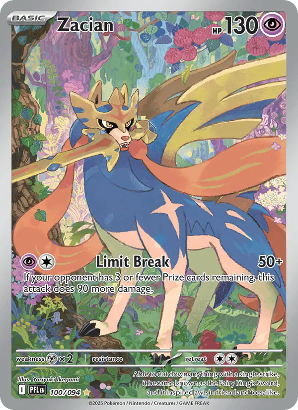 Carta Zacian 100/094 de Phantasmal Flames