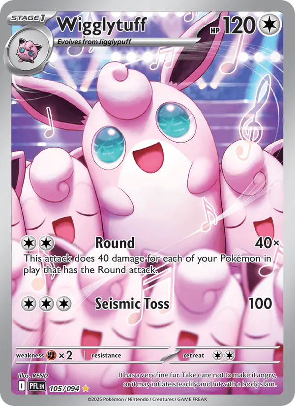 Carta Wigglytuff 105/094 de Phantasmal Flames