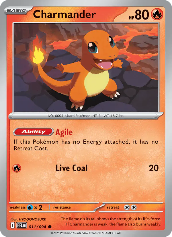 Carta Charmander 011/094 de Phantasmal Flames
