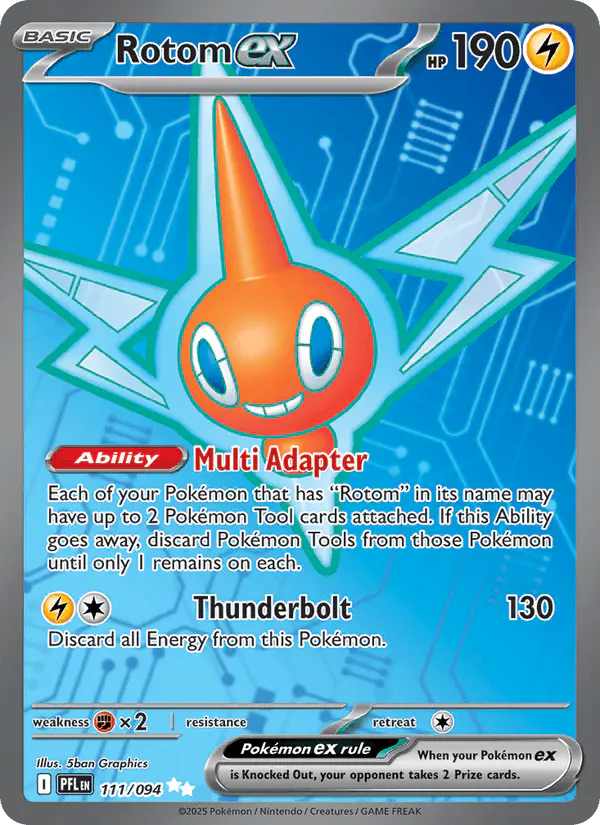 Carta Rotom ex 111/094 de Phantasmal Flames