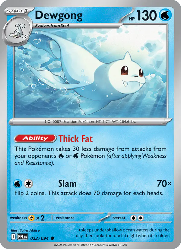 Carta Dewgong 022/094 de Phantasmal Flames