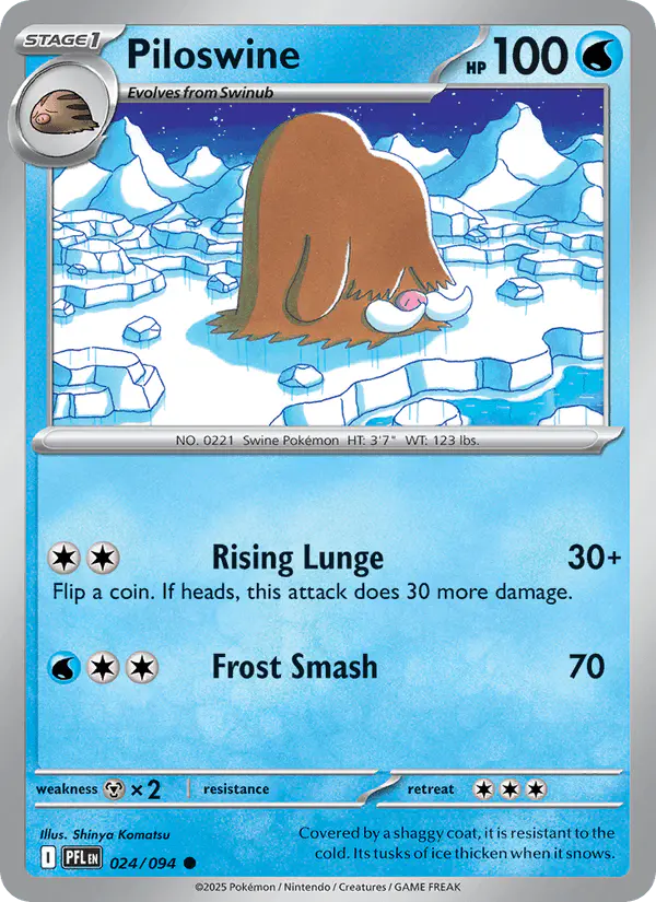 Carta Piloswine 024/094 de Phantasmal Flames