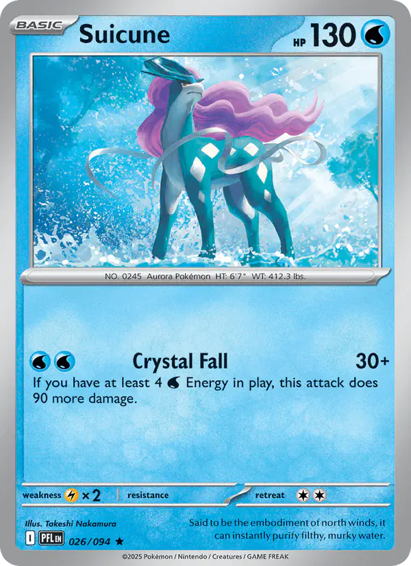 Carta Suicune 026/094 de Phantasmal Flames