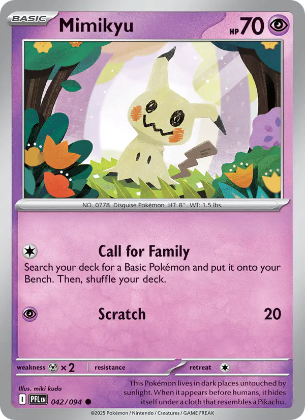 Carta Mimikyu 042/094 de Phantasmal Flames