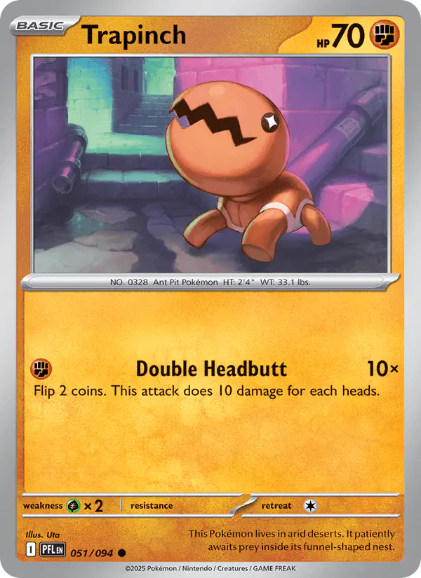 Carta Trapinch 051/094 de Phantasmal Flames