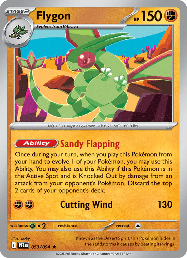 Carta Flygon 053/094 de Phantasmal Flames
