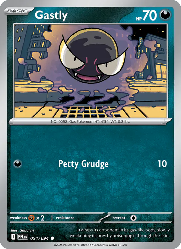 Carta Gastly 054/094 de Phantasmal Flames