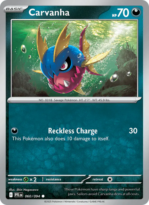 Carta Carvanha 060/094 de Phantasmal Flames