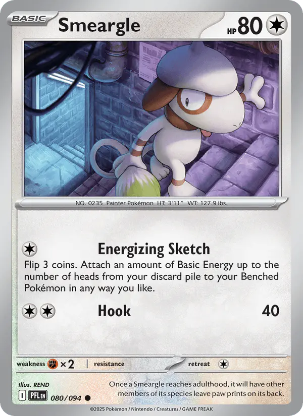 Carta Smeargle 080/094 de Phantasmal Flames