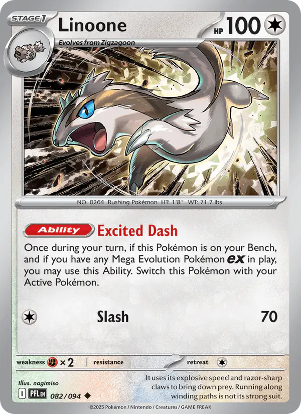 Carta Linoone 082/094 de Phantasmal Flames