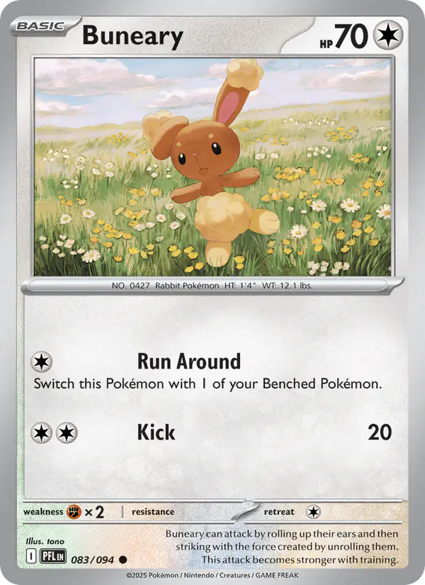 Carta Buneary 083/094 de Phantasmal Flames