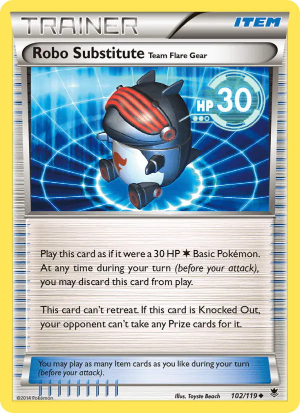 Carta Robo Substitute Team Flare Gear 102/119 de Phantom Forces