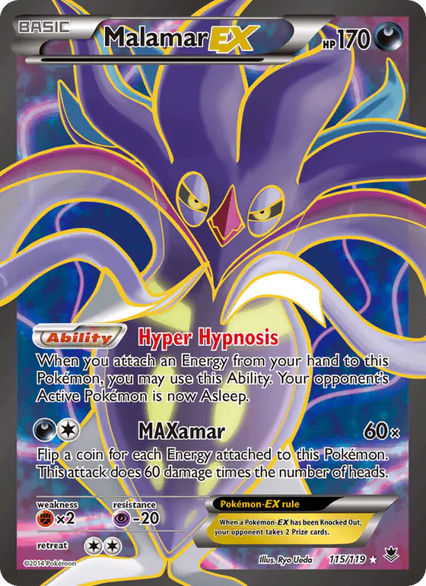 Carta Malamar EX 115/119 de Phantom Forces