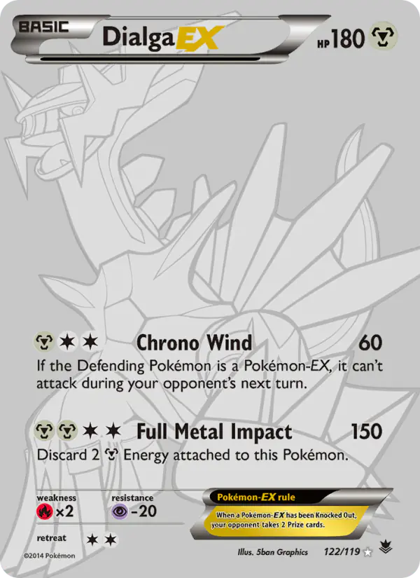 Carta Dialga EX 122/119 de Phantom Forces