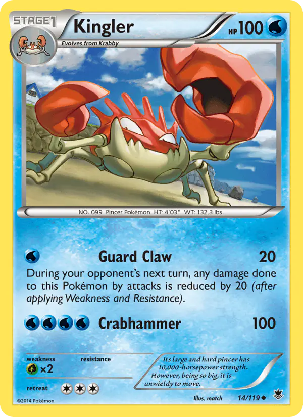 Carta Kingler 14/119 de Phantom Forces